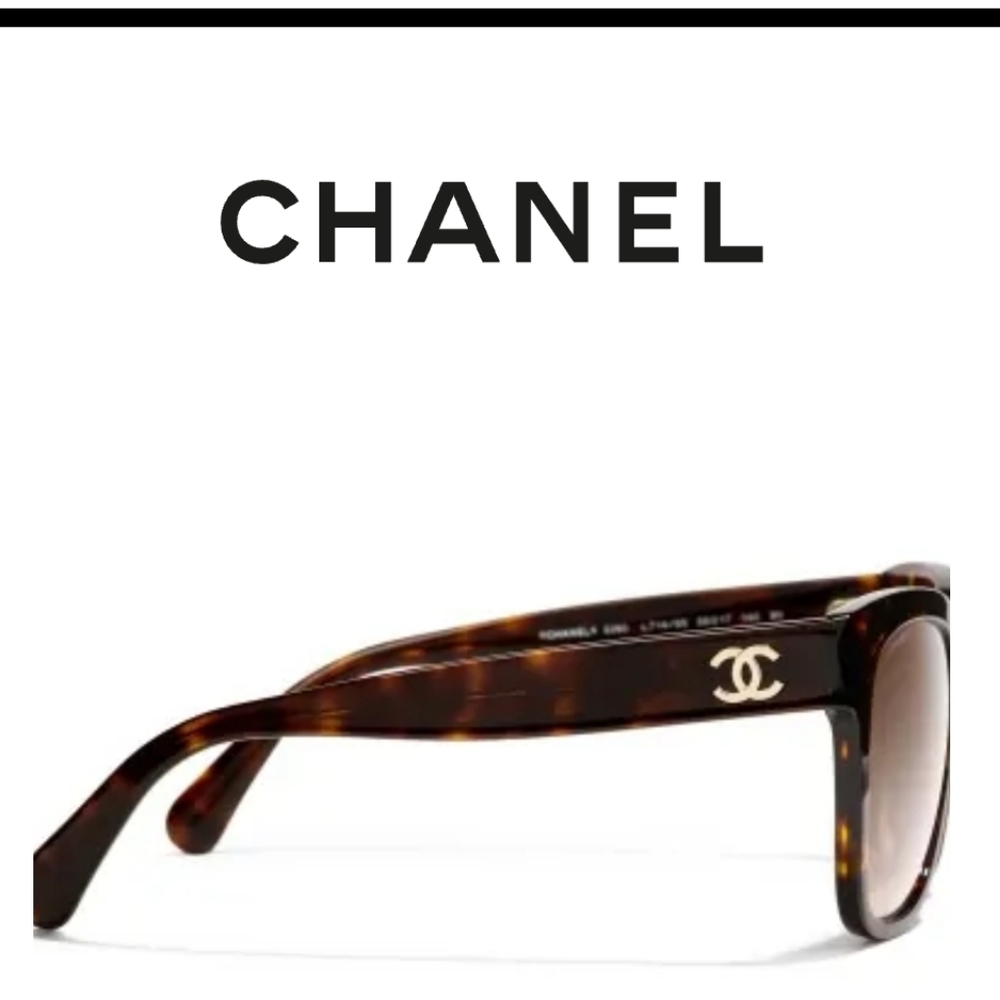 CHANEL Interlocking CC Logo Wayfarer Sunglass-Authentic - Picture 3 of 10